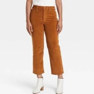 Universal Thread High Rise Cord Jeans in Rust Size 16